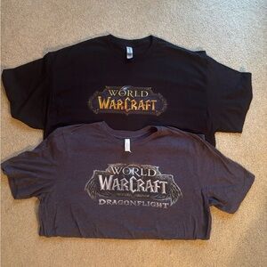 Brand new! World of Warcraft T-Shirts - Black and Gray